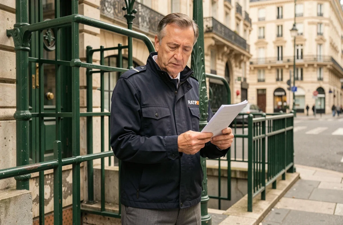 Agent RATP retraité consultant un document sur ses droits et avantages liés au comité d'entreprise RDS