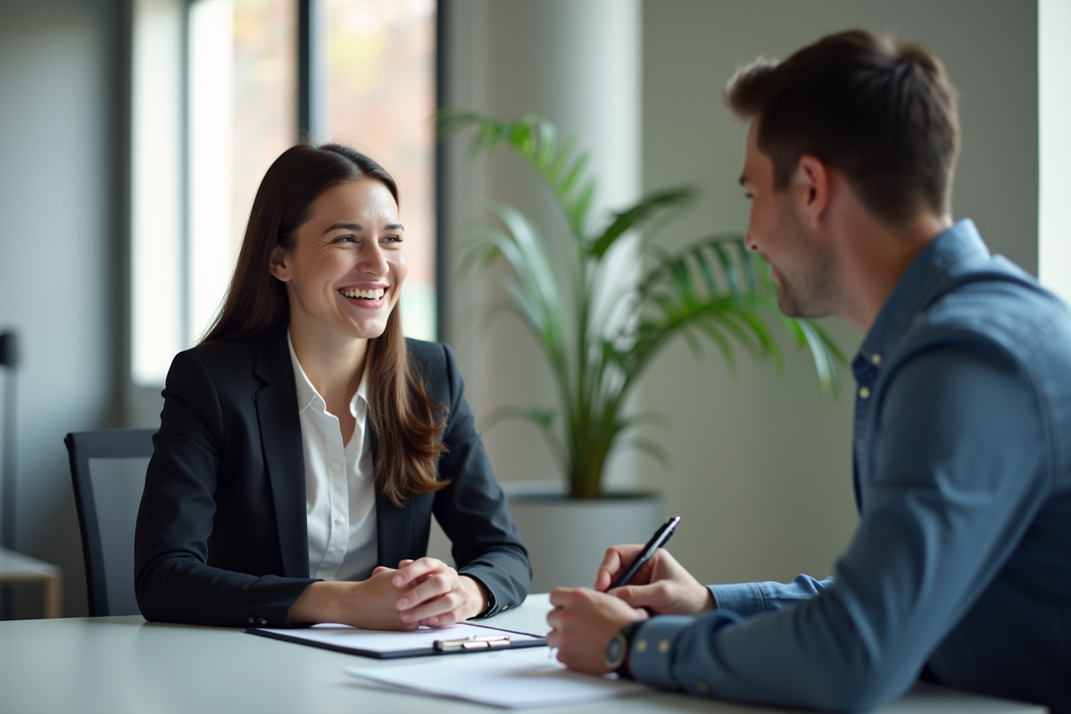 Manager confiant lors d