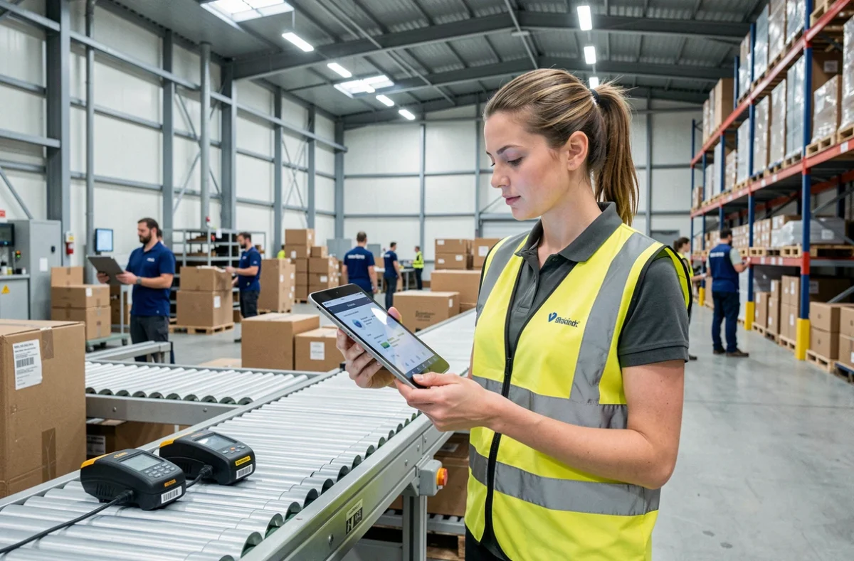 Coordinatrice logistique intérimaire Proman supervisant des opérations supply chain dans un entrepôt de la région Centre